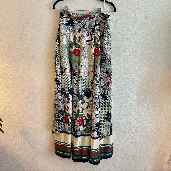 Gracia Nature Tie Waist Long Loose Palazzo Pants Size M - Picture 4 of 8